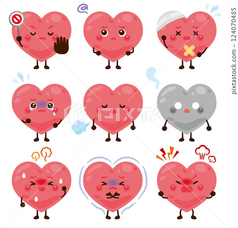 Characters in various states of mind Characters in various states of mind 124070485