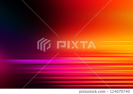 Colorful Abstract Gradient Background with Orange Light Stripes Colorful Abstract Gradient Background with Orange Light Stripes 124070740