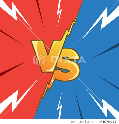VS Letters for Sports with Thunder 124070933