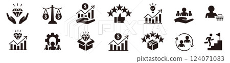 Business Value Icon Business Value Icon 124071083