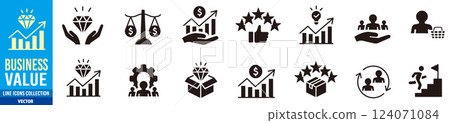 Business Value Icon Business Value Icon 124071084