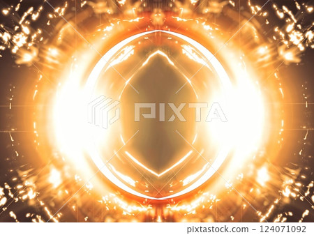 金色發光光圈摘要背景 124071092