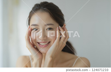 Skin care, skin quality improvement, beauty image Skin care, skin quality improvement, beauty image 124071210