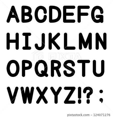 大寫字母 124071276