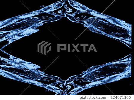 illustration of blue water splash 124071300
