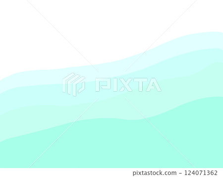 水彩、半透明、翠綠波浪背景材質 水彩、半透明、翠綠波浪背景材質 124071362
