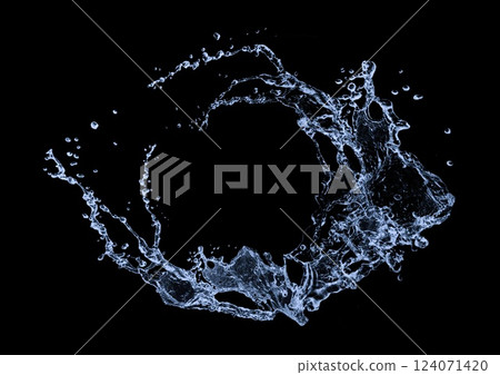 抽象飛濺圓圈背景材料 124071420