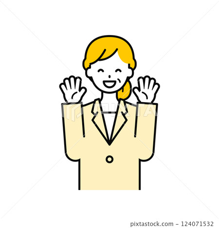 Upper body pose_simple senior office worker woman 09 124071532