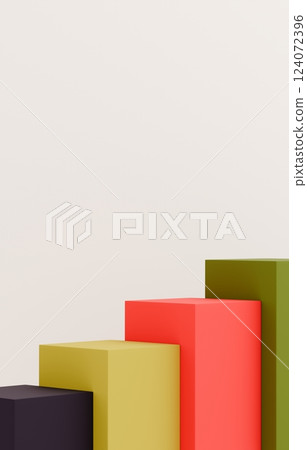 3D背景材質_矩形_彩色 124072396