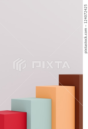 3D背景材質_矩形_彩色 124072425