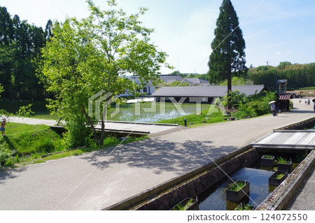 The view in front of the wealthy farmer's mansion at Bihoku Hills Park 124072550