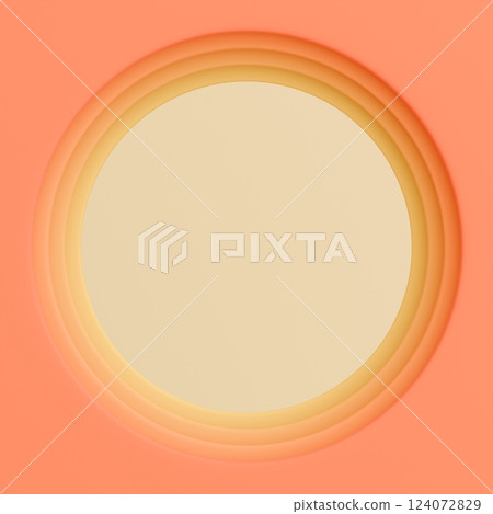 3D frame material_circle_orange 124072829