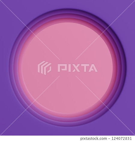 3D frame material_circle_purple 124072831