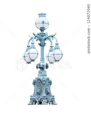 isolated lantern on white background 124072940