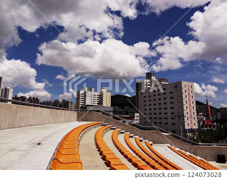Blue Sky on the city Blue Sky on the city 124073028