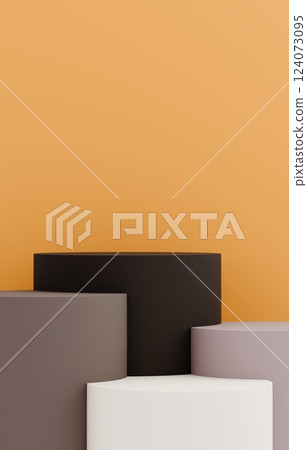 3D 背景材質_圓柱_彩色 124073095