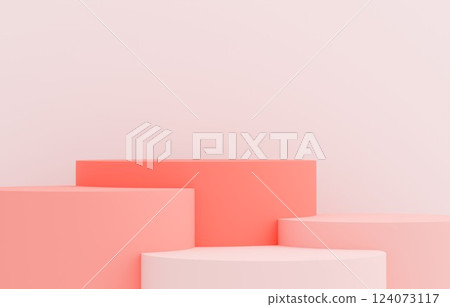 3D background material_cylinder_pink 3D background material_cylinder_pink 124073117
