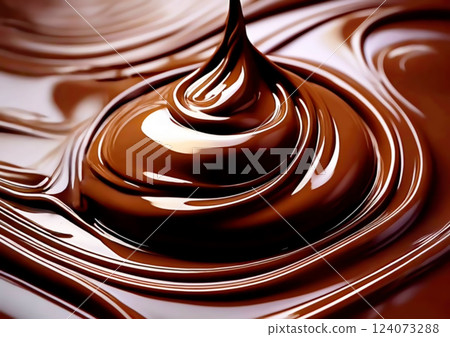 Melted chocolate Melted chocolate 124073288