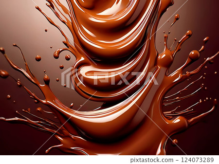 Melted chocolate 124073289