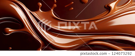 融化的巧克力 124073292