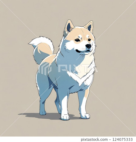 The Shiba Inu has the characteristics of a Japanese dog in a small body 124075333