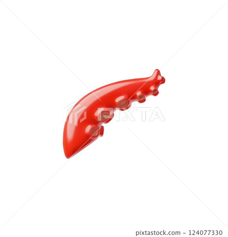 Octopus cut leg 3D cartoon vector icon, ocean animal meat product ready for cooking, healthy seafood menu Octopus cut leg 3D cartoon vector icon, ocean animal meat product ready for cooking, healthy seafood menu 124077330