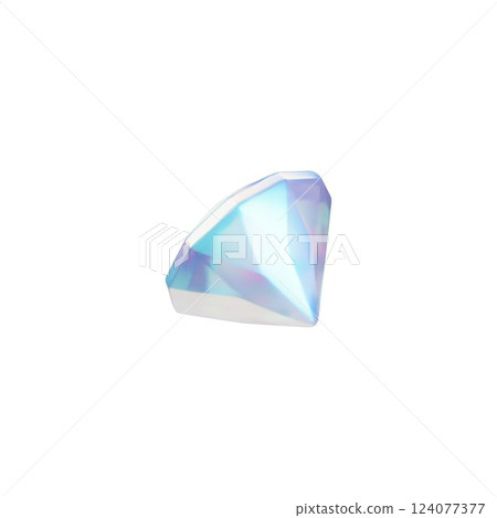 Realistic diamond 3D vector icon, gem stone shine effect, dazzling crystal glass jewelry, precious brilliant back view Realistic diamond 3D vector icon, gem stone shine effect, dazzling crystal glass jewelry, precious brilliant back view 124077377
