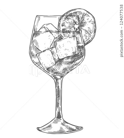 cocktail, vector, glasses 124077538