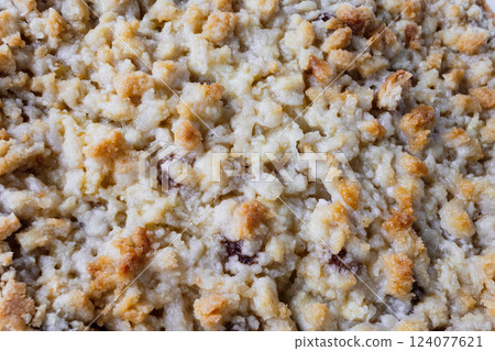 grated pie close-up grated pie close-up 124077621