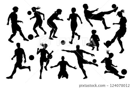 Soccer Silhouettes mixed sets 2024 A6-12 124078012