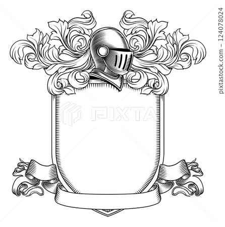 Coat of Arms Crest Knight Family Shield Heraldry Coat of Arms Crest Knight Family Shield Heraldry 124078024