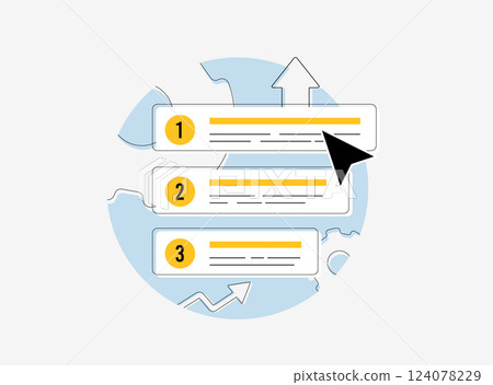 SEO ranking growth, search engine optimization, website performance improvement. Keyword ranking strategy, digital marketing, organic traffic boost, search results enhancement and online visibility 124078229