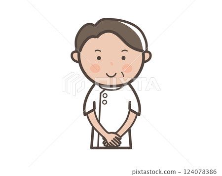 男按摩師(按摩治療師)為顧客服務的插圖 男按摩師(按摩治療師)為顧客服務的插圖 124078386
