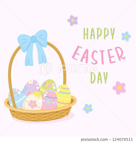 cute happy easter day 124078511