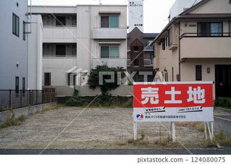 Real estate sign Real estate sign 124080075