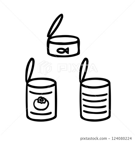 簡單罐頭插畫素材 124080224