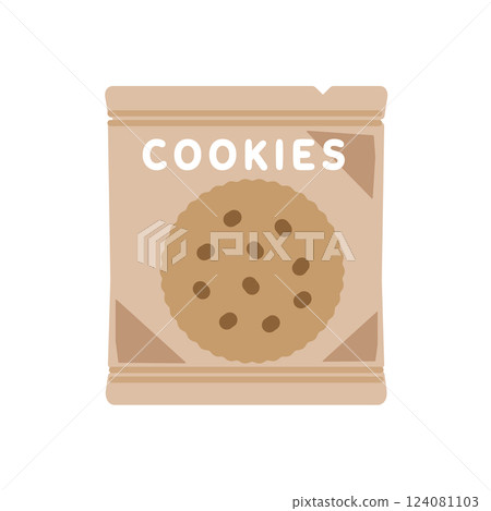 袋子裡的餅乾插圖 袋子裡的餅乾插圖 124081103