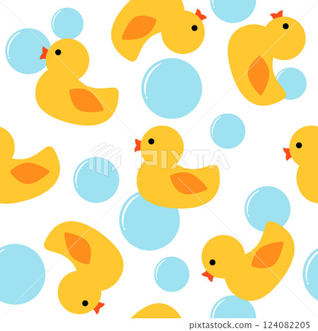 Duck seamless pattern 124082205