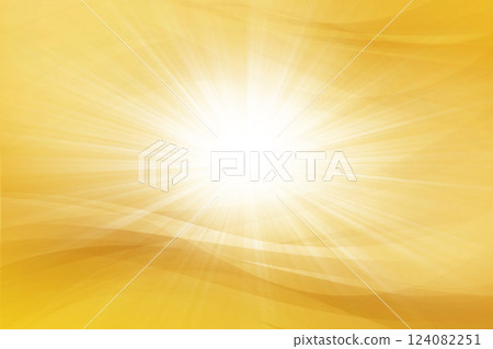 Concentrated lines, waves, and curves - Golden background 124082251