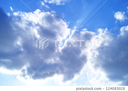 Blue sky and cloud image Blue sky and cloud image 124083028
