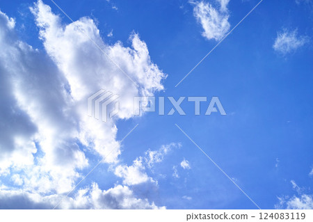 Blue sky and cloud image Blue sky and cloud image 124083119