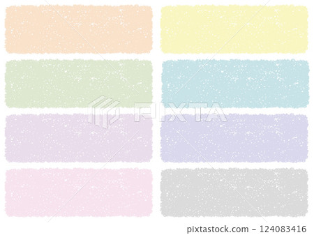 Crayon textured rectangular background set, pastel color version Crayon textured rectangular background set, pastel color version 124083416