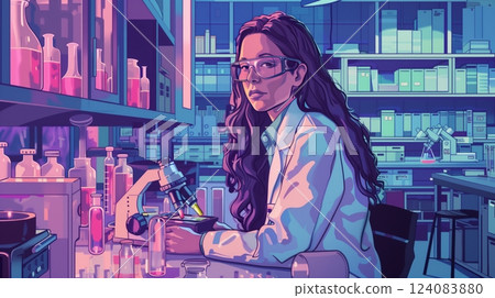 Ex-scientist turned politician passionately advocates for more science funding during a lab visit. Ex-scientist turned politician passionately advocates for more science funding during a lab visit. 124083880