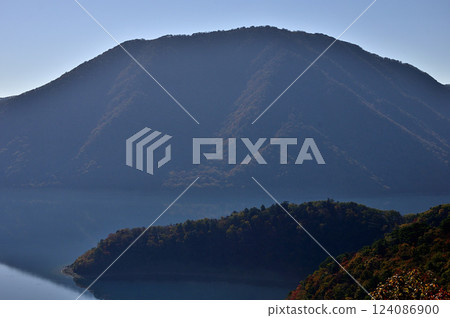 Ryugatake, one of the 100 famous mountains of Yamanashi, as seen from the Nakanokura Pass Observatory in the Tenshi Mountains 124086900