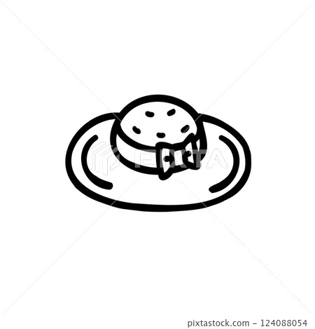 簡單的草帽插圖素材 簡單的草帽插圖素材 124088054