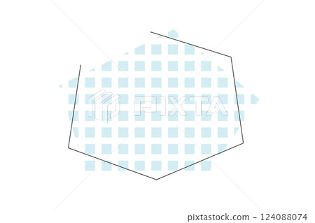 簡單的淺藍色格子框架圖 簡單的淺藍色格子框架圖 124088074