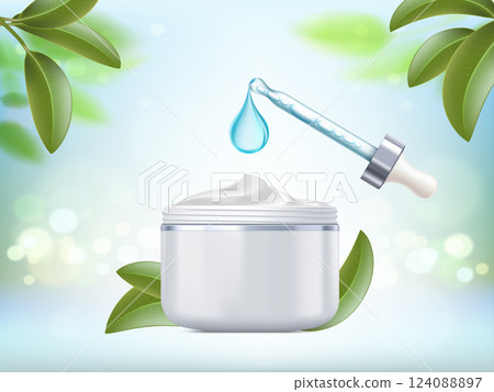 Skin care cream cosmetics packaging mockup Skin care cream cosmetics packaging mockup 124088897