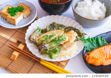 芋頭筍天婦羅 124089599