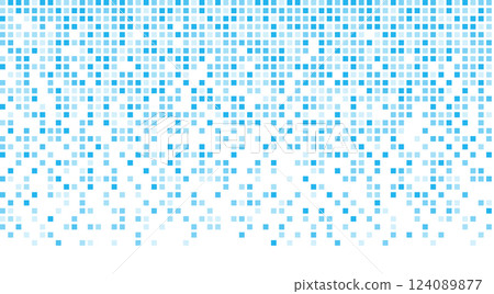 Dispersed pixel background. Disintegration pixel effect illustration 124089877