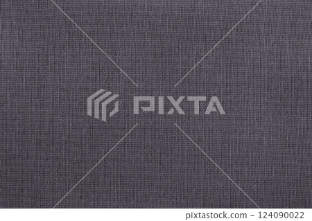 Grey cotton fabric texture background, seamless pattern of natural textile. 124090022